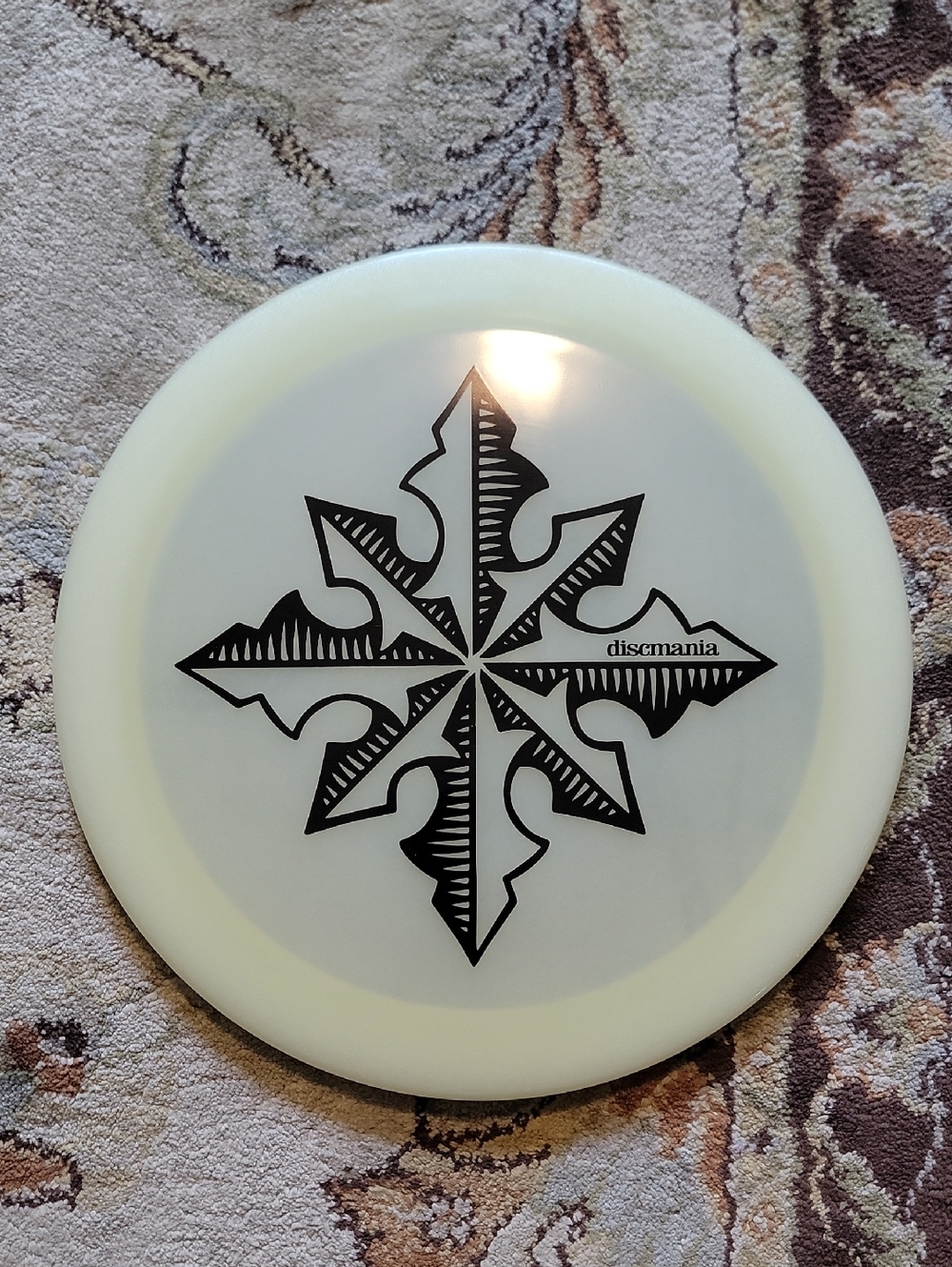 Discmania White Disc Golf Driver W/ Black Starburst Foil 167G Innova Made OOP